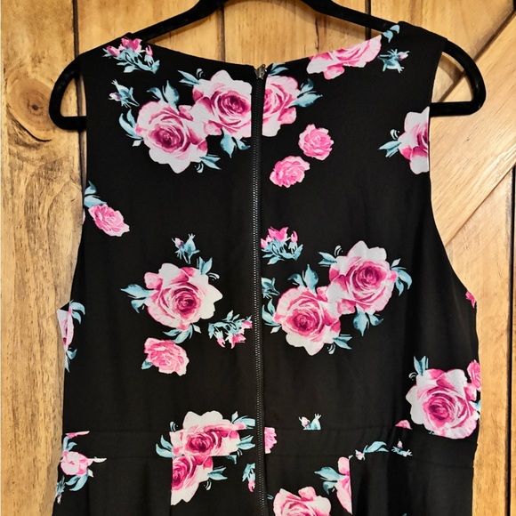 Torrid Maxi Dress 18 Floral High Neck Georgette Fabric - Picture 7 of 8